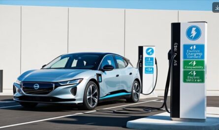 Image of electric car charging station
