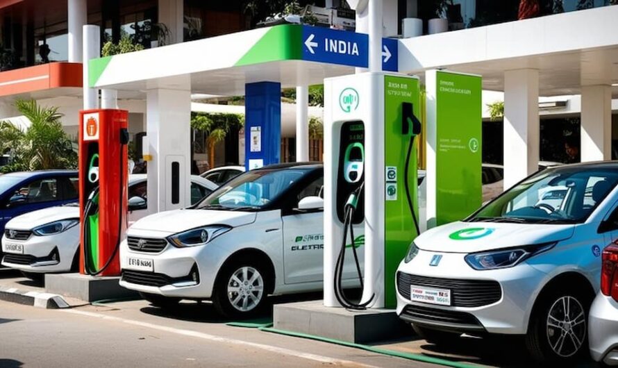 Electric car charging stations in India