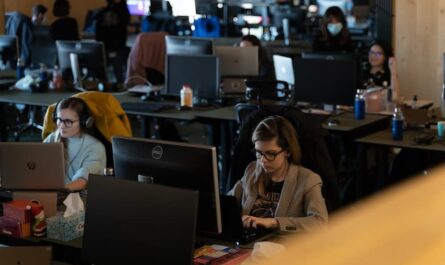 Image showing people working in tech companies