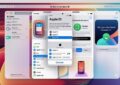 Image showing new apple id set up on screens