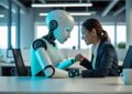 A photograph depicting a pivotal moment in an AI's development