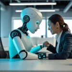 A photograph depicting a pivotal moment in an AI's development
